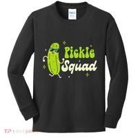 Bridesmaid Bride Babe Pickle Lover Bachelorette Pickle Squad Kids Long Sleeve Shirt thumb 0