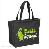 Bridesmaid Bride Babe Pickle Lover Bachelorette Pickle Squad Tote Bag thumb 2