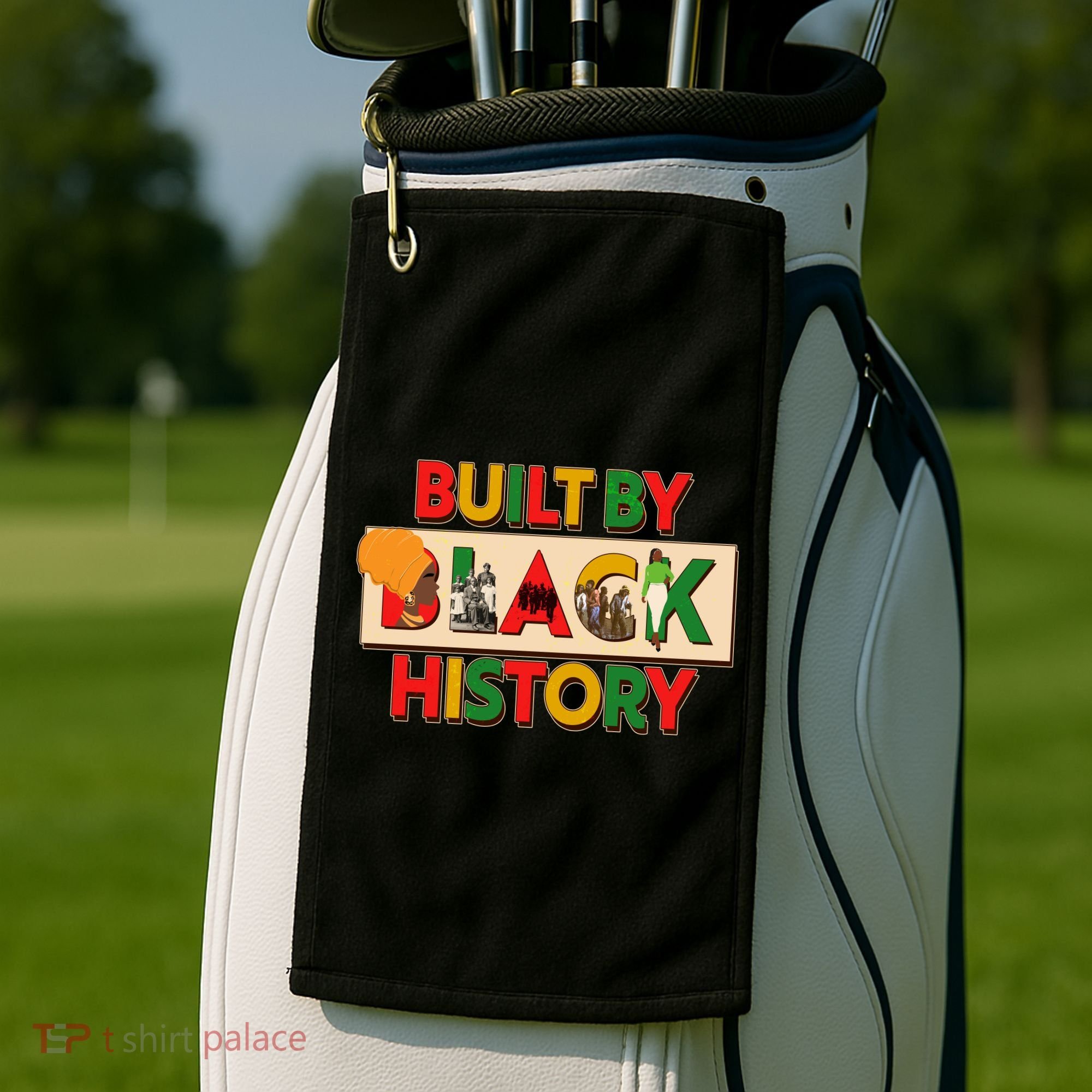 Built By Black History African American Culture Golf Towel
