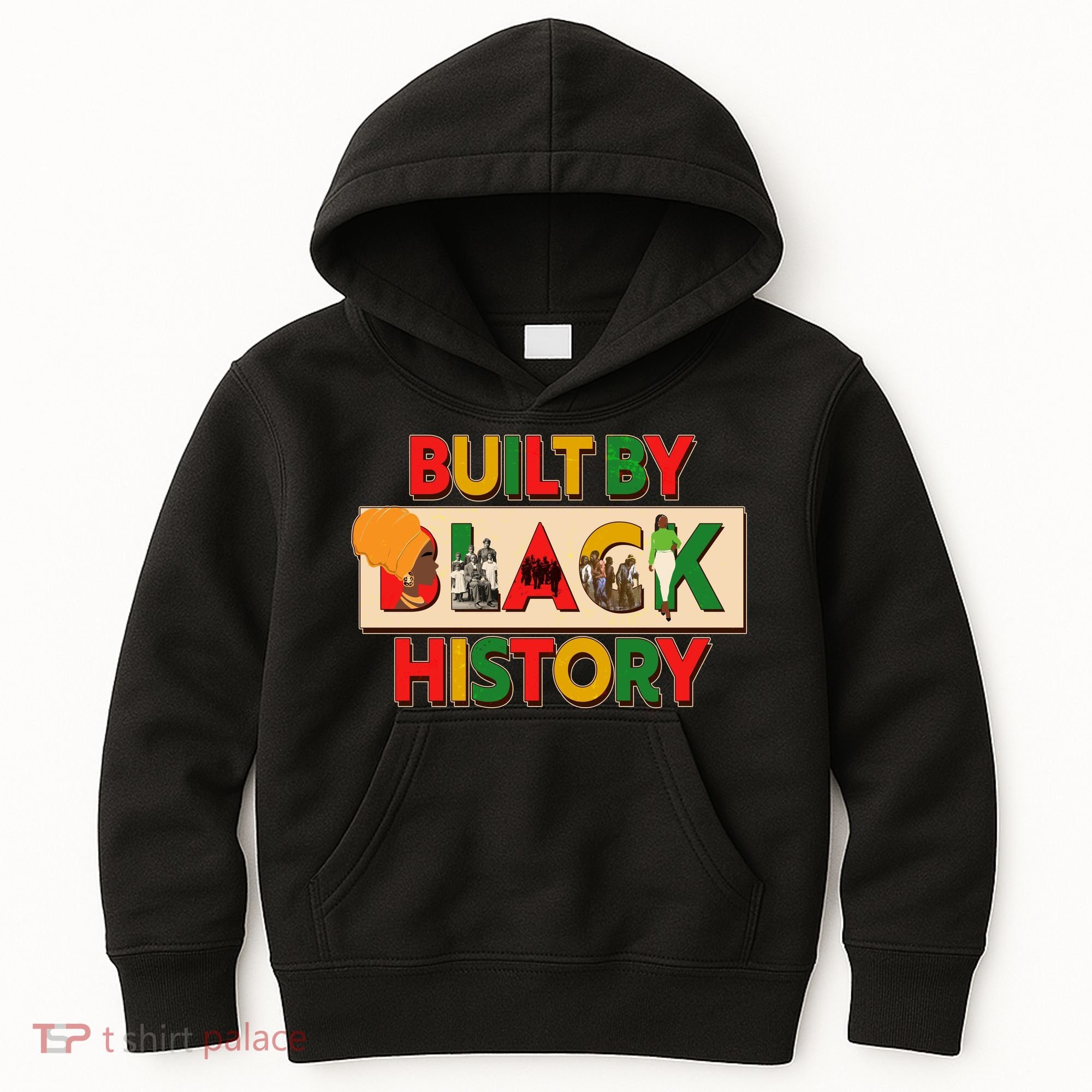 Built By Black History African American Culture Kids Hoodie