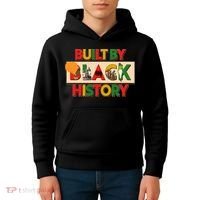 Built By Black History African American Culture Kids Hoodie thumb 4