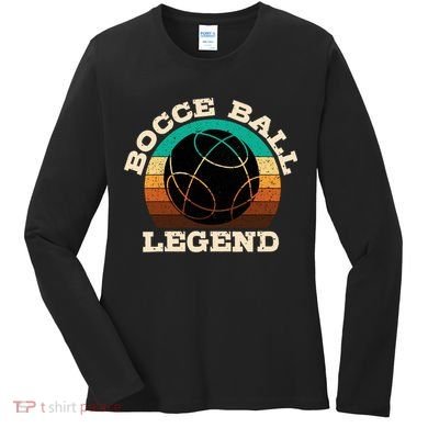 Bocce Ball Boccie Lover Women's Long Sleeve Shirt