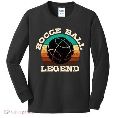 Bocce Ball Boccie Lover Kids Long Sleeve Shirt