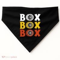 Box Box Box Formula Racing Radio Pit Box Box Box USA-Made Doggie Bandana thumb 0