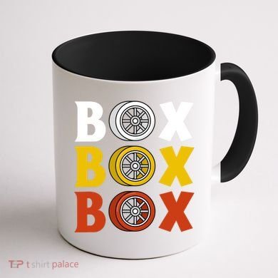 Box Box Box Formula Racing Radio Pit Box Box Box Coffee Mug back