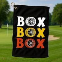 Box Box Box Formula Racing Radio Pit Box Box Box Golf Towel thumb 1