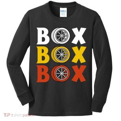 Box Box Box Formula Racing Radio Pit Box Box Box Kids Long Sleeve Shirt