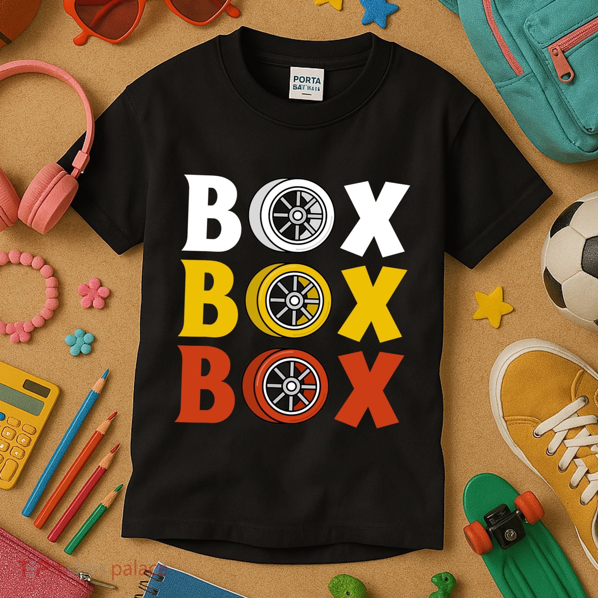 Box Box Box Formula Racing Radio Pit Box Box Box Kids T-Shirt