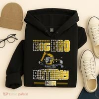 Big Bro Brother Birthday Crew Party Excavator Hoodie thumb 4