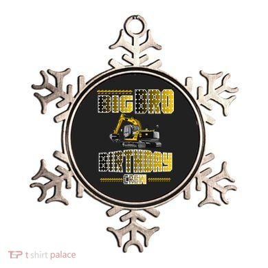 Big Bro Brother Birthday Crew Party Excavator Ornament