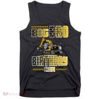 Big Bro Brother Birthday Crew Party Excavator Tank Top thumb 0