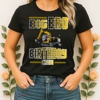 Big Bro Brother Birthday Crew Party Excavator Women's T-Shirt thumb 2