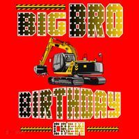 Big Bro Brother Birthday Crew Party Excavator Santa Hat thumb 1