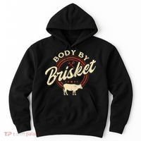 Body By Brisket Pitmaster BBQ Lover Smoker Grilling Hoodie thumb 0