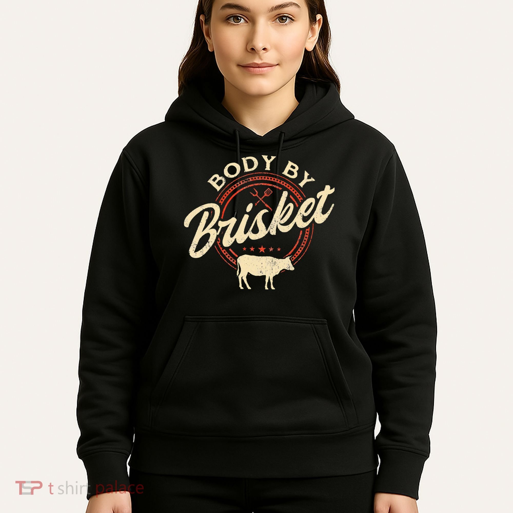 Body By Brisket Pitmaster BBQ Lover Smoker Grilling Hoodie
