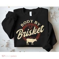Body By Brisket Pitmaster BBQ Lover Smoker Grilling Sweatshirt thumb 2