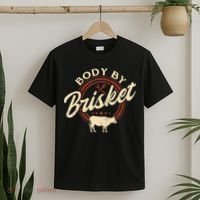Body By Brisket Pitmaster BBQ Lover Smoker Grilling T-Shirt thumb 2