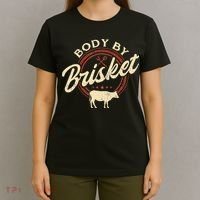 Body By Brisket Pitmaster BBQ Lover Smoker Grilling T-Shirt thumb 4