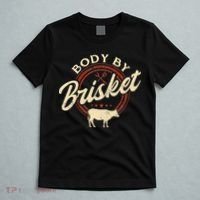 Body By Brisket Pitmaster BBQ Lover Smoker Grilling T-Shirt thumb 5