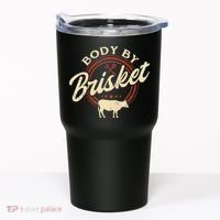 Body By Brisket Pitmaster BBQ Lover Smoker Grilling Tumbler thumb 0