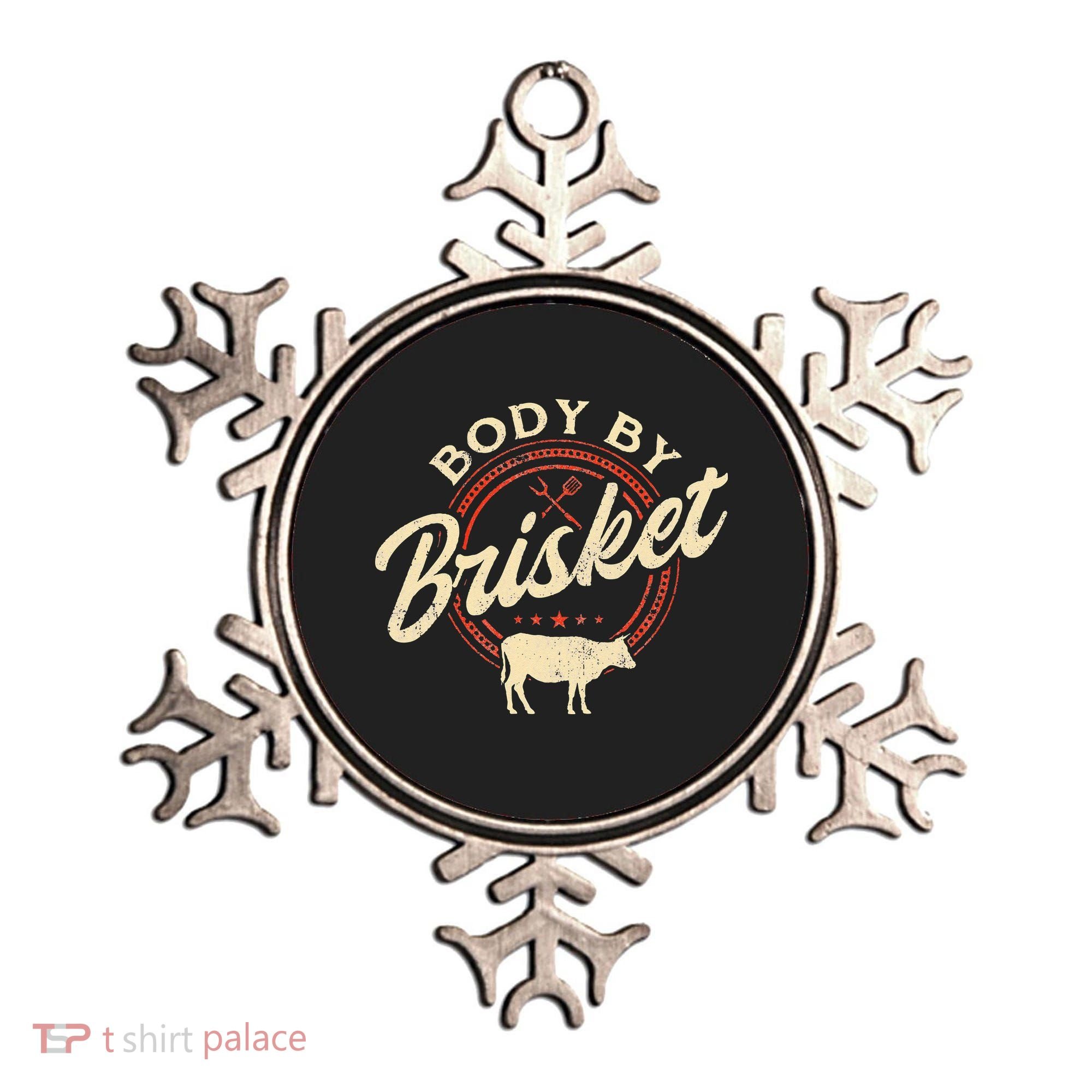 Body By Brisket Pitmaster BBQ Lover Smoker Grilling Ornament