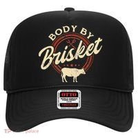 Body By Brisket Pitmaster BBQ Lover Smoker Grilling Hat thumb 0