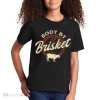 Body By Brisket Pitmaster BBQ Lover Smoker Grilling Kids T-Shirt thumb 2