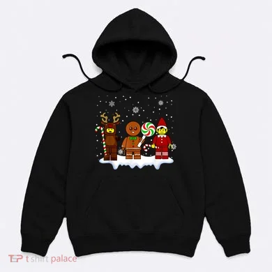 Block Brick Building Figure Christmas Master Builder Hoodie