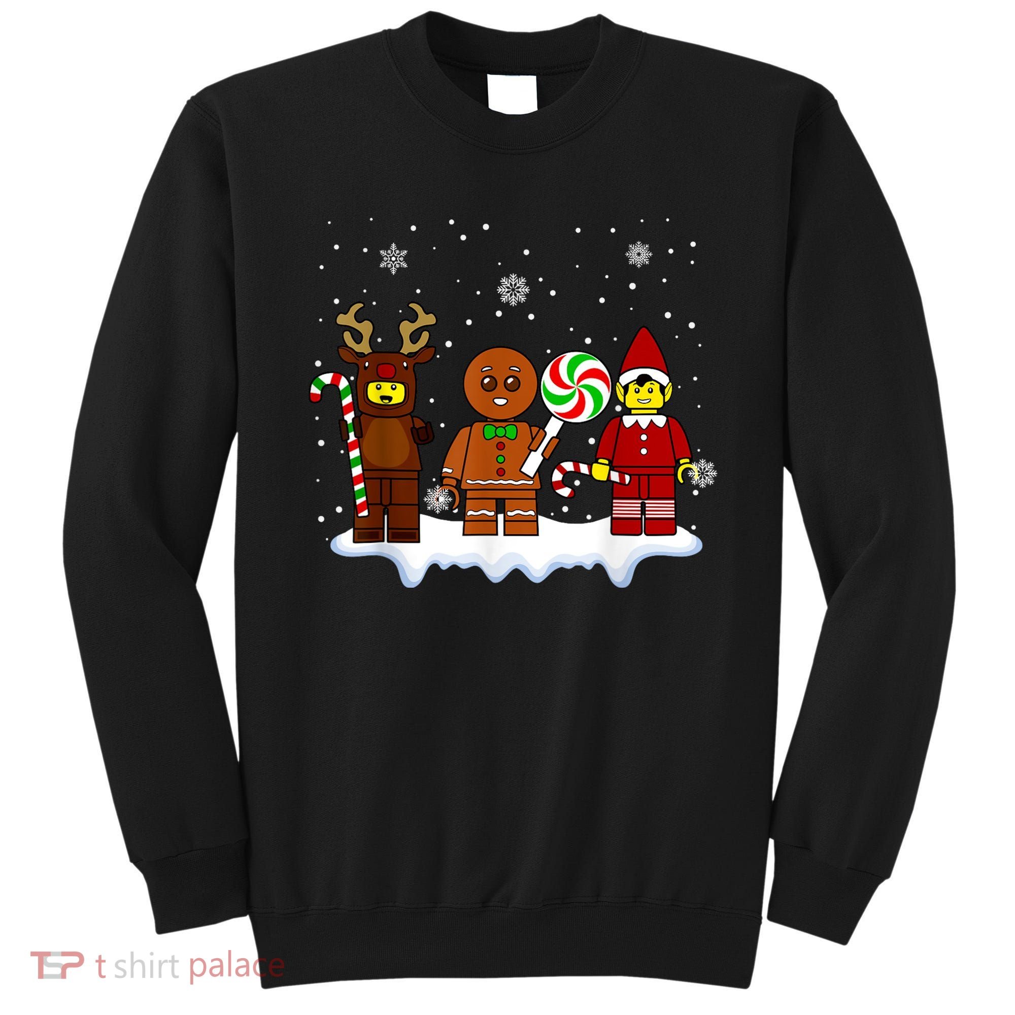 Block Brick Building Figure Christmas Master Builder Sweatshirt