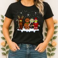 Block Brick Building Figure Christmas Master Builder Women's T-Shirt thumb 2