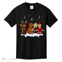 Block Brick Building Figure Christmas Master Builder Kids T-Shirt thumb 0