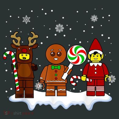 Block Brick Building Figure Christmas Master Builder Infant Baby Jersey Bodysuit