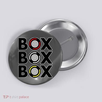 Box Box Box Tire Compound Design Classic Button