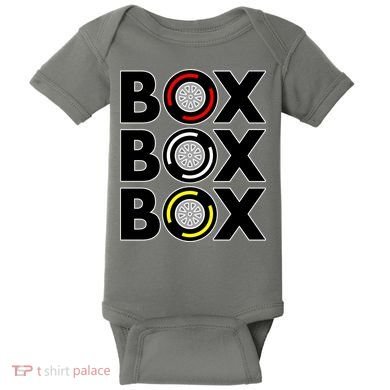 Box Box Box Tire Compound Design Classic Baby Bodysuit