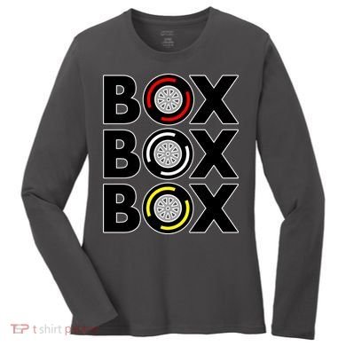 Box Box Box Tire Compound Design Classic Women's Long Sleeve Shirt