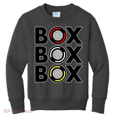 Box Box Box Tire Compound Design Classic Kids Sweatshirt