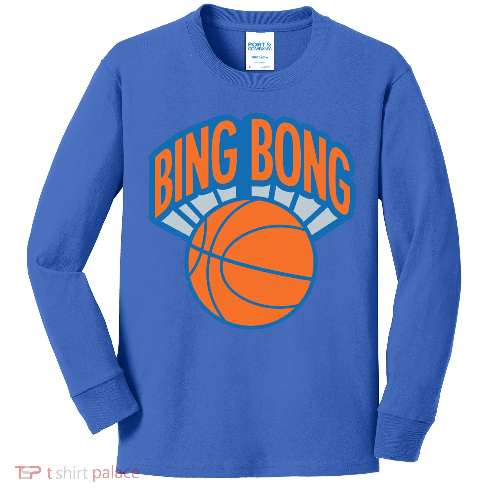 Bing Bong Basketball Kids Long Sleeve Shirt