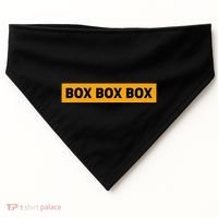 Box Box Box Formula Racing Radio Pit Box Box Box USA-Made Doggie Bandana thumb 0