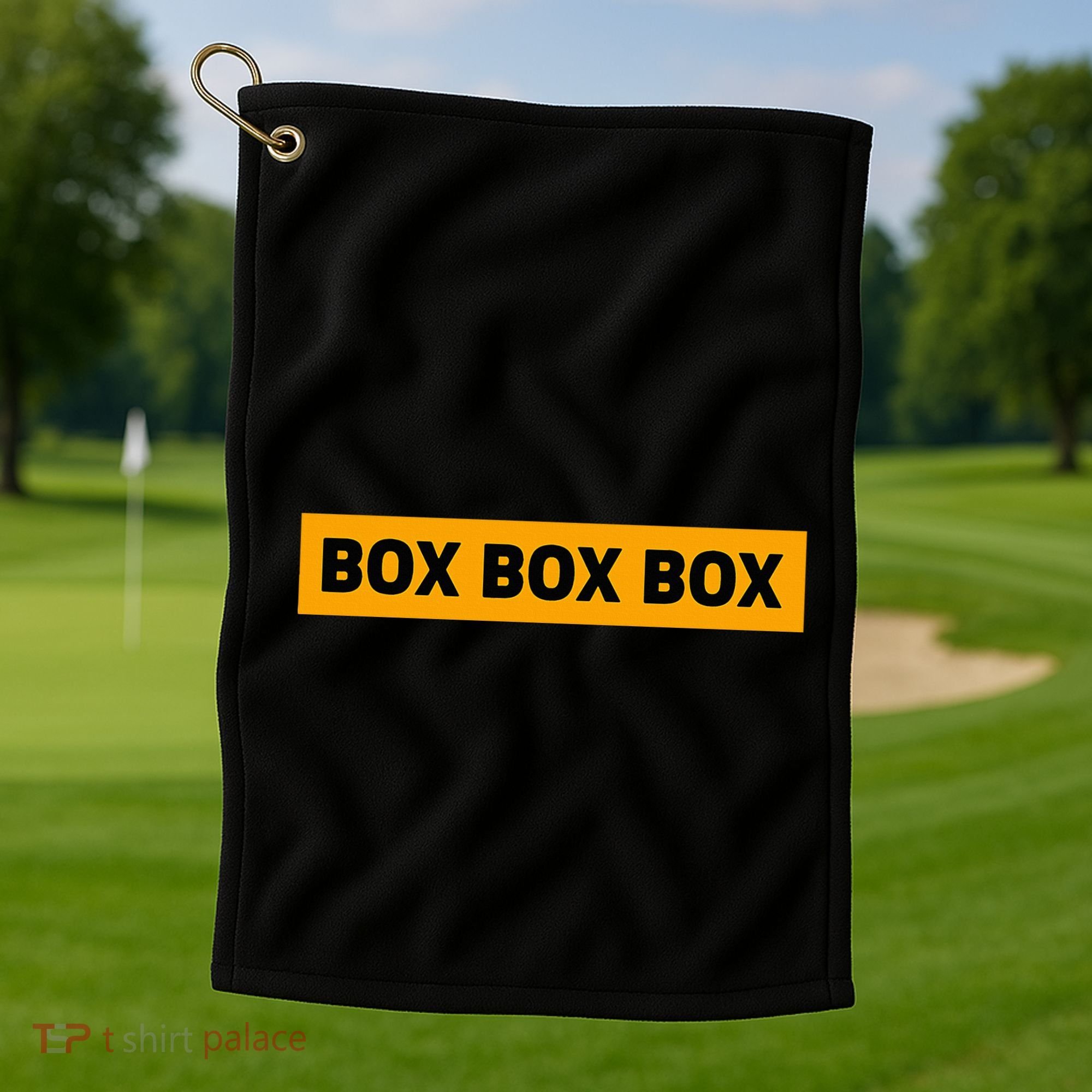 Box Box Box Formula Racing Radio Pit Box Box Box Golf Towel