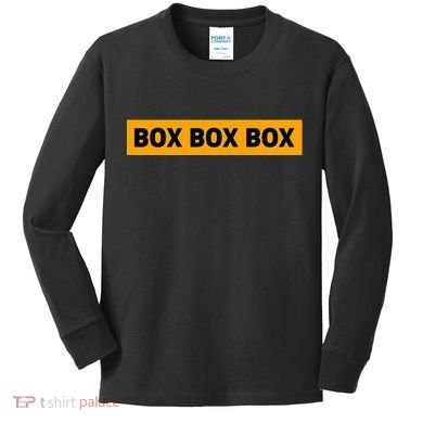 Box Box Box Formula Racing Radio Pit Box Box Box Kids Long Sleeve Shirt