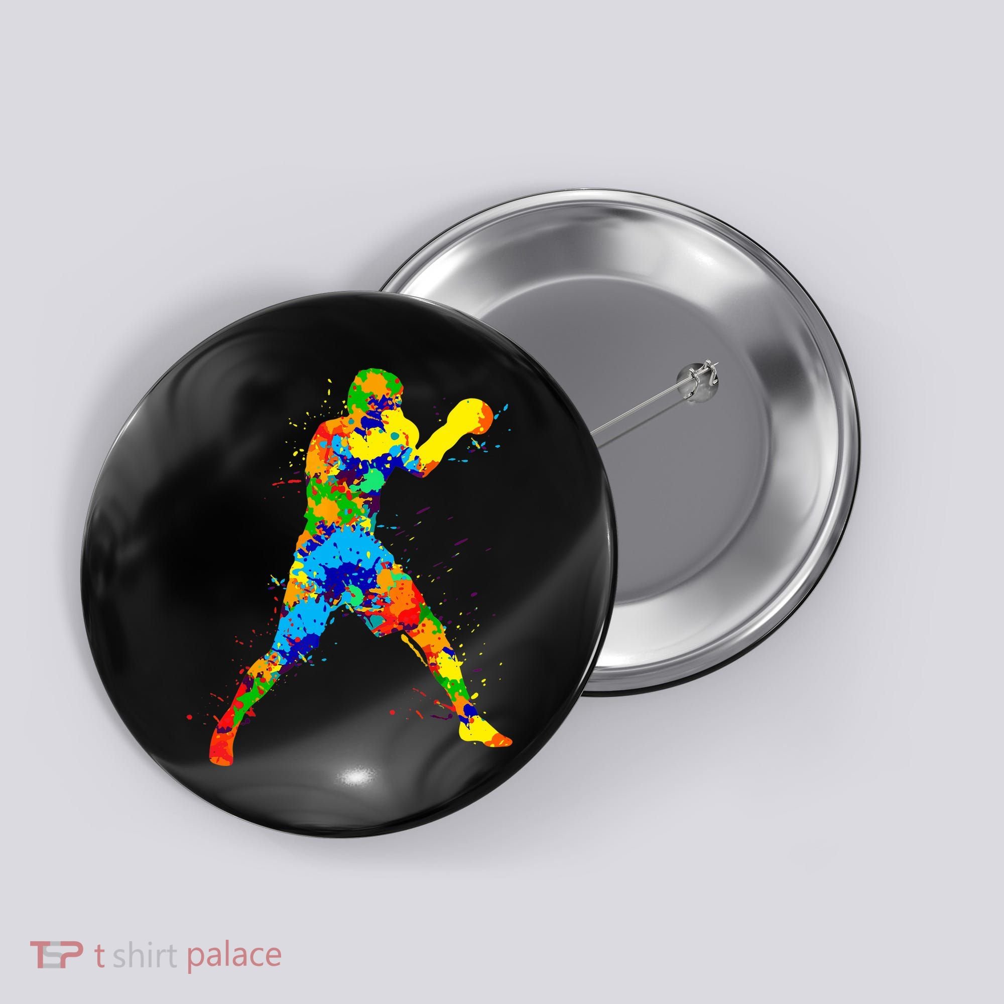 Boxing Boxer Boys Button