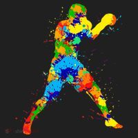 Boxing Boxer Boys Golf Towel thumb 3