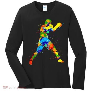 Boxing Boxer Boys Women's Long Sleeve Shirt