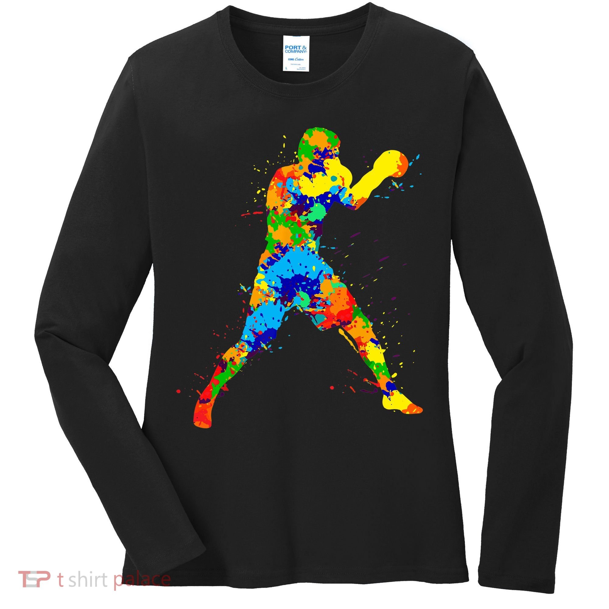 Boxing Boxer Boys Women's Long Sleeve Shirt