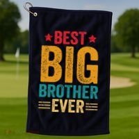 Best Big Brother Ever Big Brother Golf Towel thumb 1