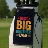 Best Big Brother Ever Big Brother Golf Towel thumb 2