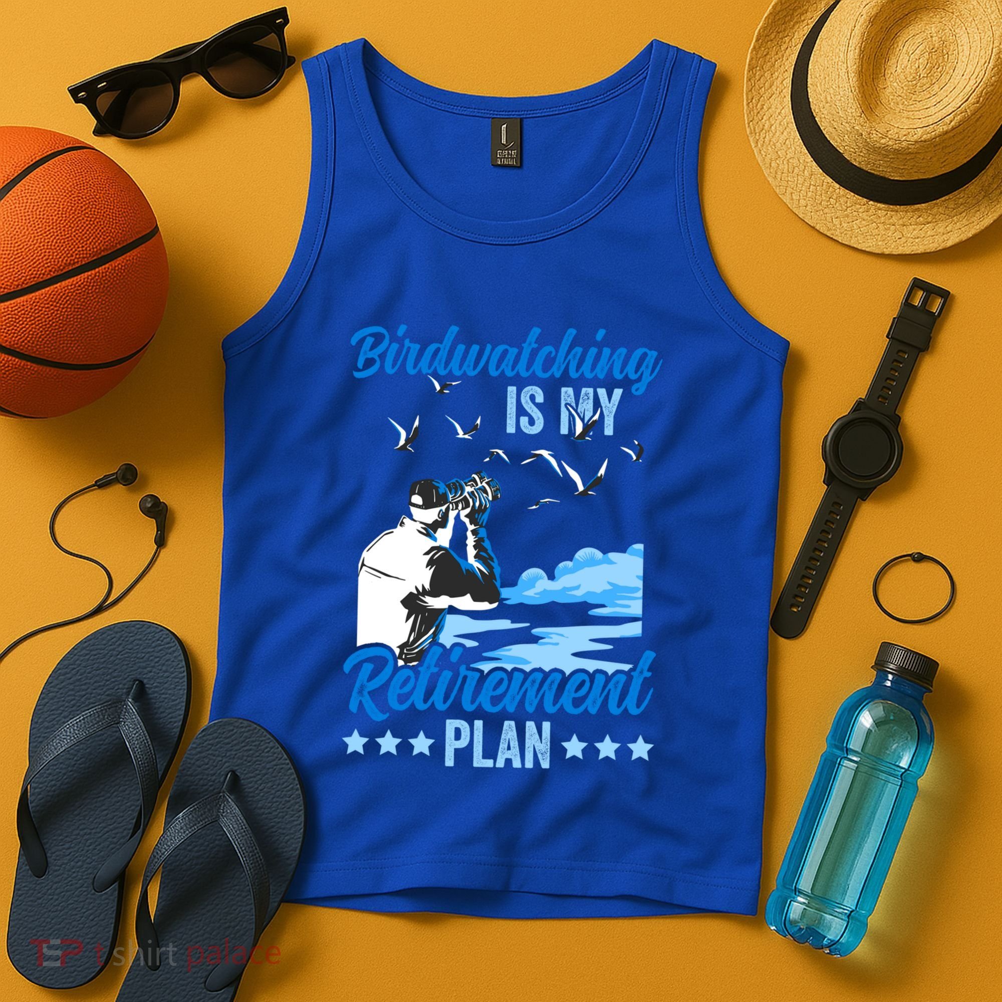 Birdwatcher Birding Birdwatching Retiret Plan Gift Tank Top