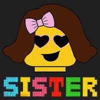 Building Bricks Blocks Sister Master Builder Family Matching Women's Sweatshirt thumb 2