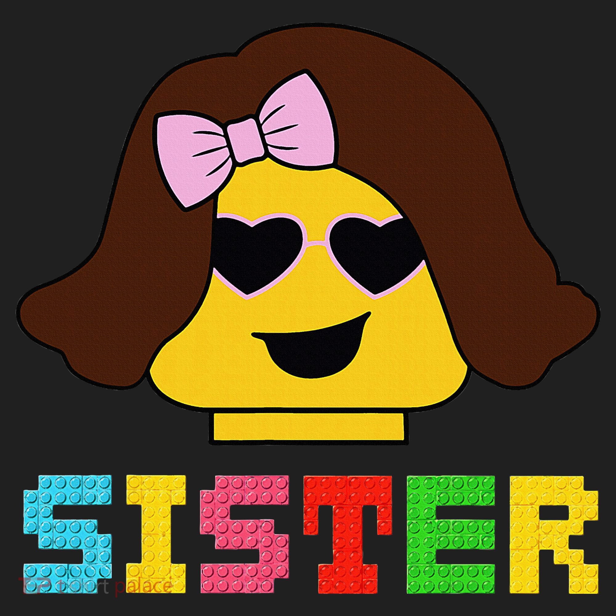 Building Bricks Blocks Sister Master Builder Family Matching Women's Sweatshirt