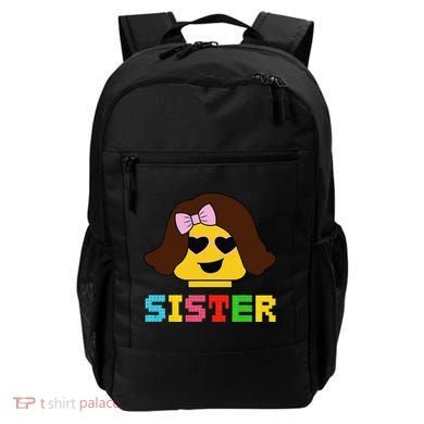 Building Bricks Blocks Sister Master Builder Family Matching Backpack